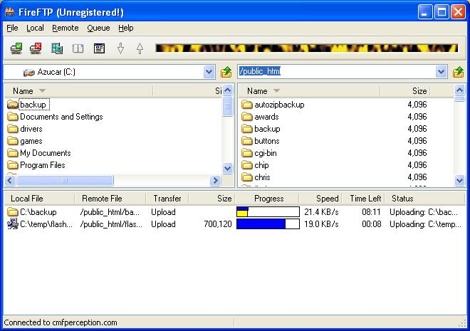 FireFTP 1.0 screenshot